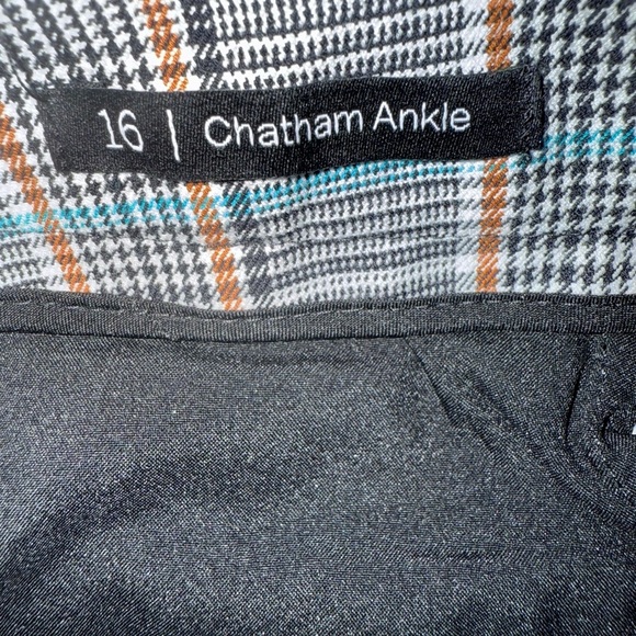 Talbots Chatham Button-Hem Ankle Pants – Macintosh Plaid – Size 16 – NWT - Picture 6 of 9